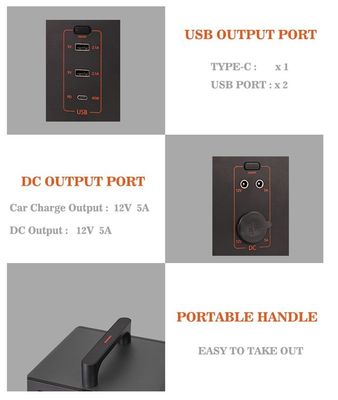 야영에 대해 요금을 부과하는 비상 태양 700W 600w 가지고 다닐 수 있는 동력화차 도킹