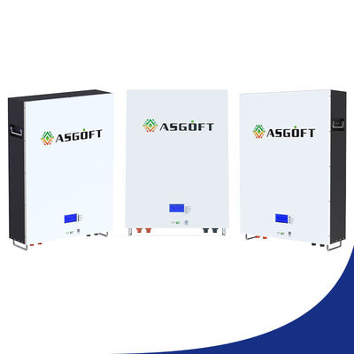벽은 태양에너지 저장 시스템 라이프피 5 kw 10 kw 51.2v 48v 100ah 라이프포4 파워월 배터리를 탑재했습니다