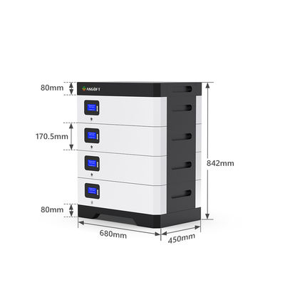 가정 ESS 에너지를 위한 51.2V 라이프포4 10 킬로와트시 5Kwh 100Ah 200Ah 300Ah 리튬 오프 그리드 배터리