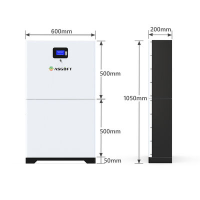 그리드 파워월 태양 전지 라이프포4 에너지 저장 RS485/ RS232/ 캔뷔스에서 떨어져 있는 48v 280ah