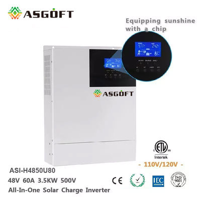 MPPT 혼합체 5KW 오프 그리드 태양 인버터 48V 80A 현명한 와이파이 제어