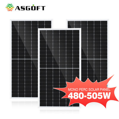 500W 182x182mm 태양광 발전 단일결정 PV 지판 전지 132 PC