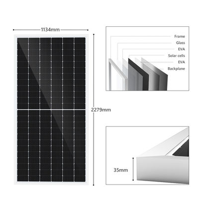 계속할 수 있는 광기전성 단일결정 태양 전지 모노 PV 지판 500 와트 460w 540 와트