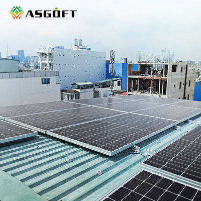 500W 550 와트 600w 얇은 필름은 단일결정 PV 판 모듈 지붕 장착을 평탄화합니다
