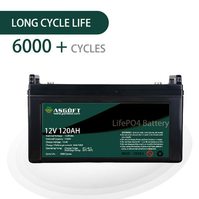 Ev 태양 에너지 저장을 위한 LiFePo4 120AH 12V 리튬 건전지 팩