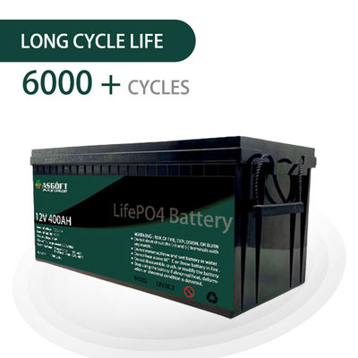 RV 골프 카트를 위한 ASGOFT 태양에너지 Lifepo4 12V 리튬 건전지 팩 400ah 팩