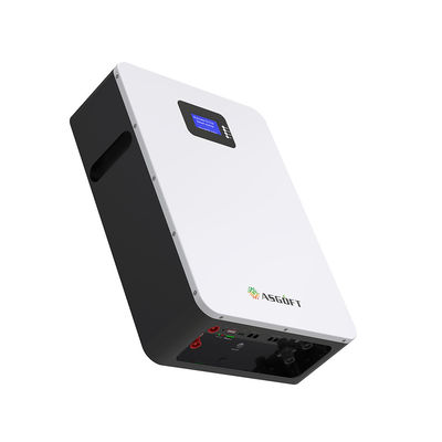 LCD 디스플레이와 48v 51V Lifepo4 배터리 리튬 100Ah 5.12 킬로와트시 10 kw 짜맞춘 BMS 파워월