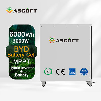6Kwh lifepo4 배터리 태양 차징 에너지 축전지 시스템 6KW 인버터
