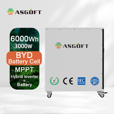 모바일 세대 베스 가지고 다닐 수 있는 6Kwh lifepo4 건전지 팩 3KW 인버터 출력
