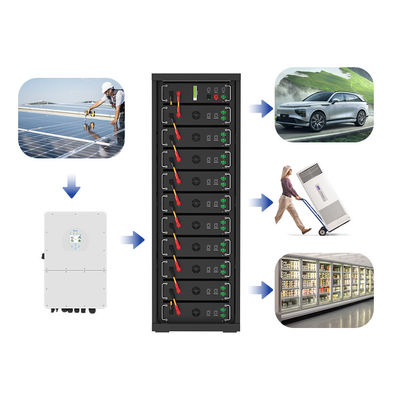 고전압 15kwh-750kwh 리?? 철 배터리 팩 Lifepo4 51.2v 100Ah 랙 탑재 배터리 리?? 이온 배터리