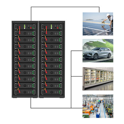고전압 15kwh-750kwh 리?? 철 배터리 팩 Lifepo4 51.2v 100Ah 랙 탑재 배터리 리?? 이온 배터리