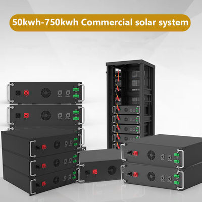 15kwh-750kwh 상업용 래크 캐비닛 고전압 태양 에너지 저장 시스템