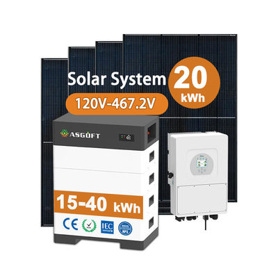 고전압 태양전지 15kw-40kw 가정용 태양광 에너지 시스템 리?? 배터리와 태양광 전력 은행