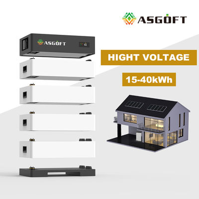 고전압 100Ah 태양 발전기 15kwh-40kw 쌓일 수 있는 에너지 저장 배터리 100Ah 가정용 리?? 이온 배터리