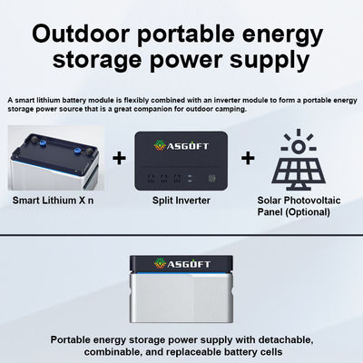 마이크로 인버터 에너지 저장 배터리 1024wh 5120Wh 발코니 태양전지 휴대전지 800W 발전소