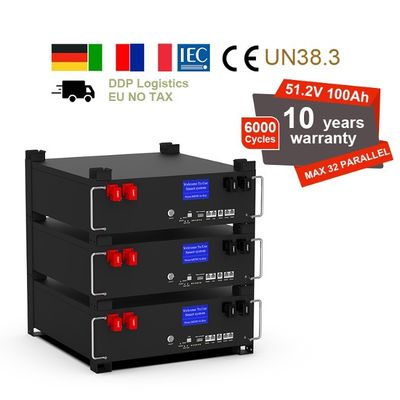 라이프포4 겹쳐진 리?? 에너지 저장 배터리 51.2v 100Ah 사용자 정의