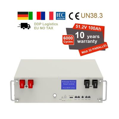 51.2V 100Ah 5kWh Lifepo4 배터리 팩