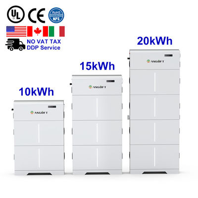 태양 에너지 저장소 가정 10kWh 15kWh 20kWh 고전압 LiFePO4 배터리