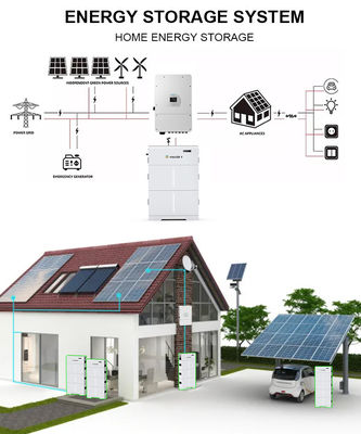 미국 홈 하이브리드 10kw 15kw 20kw 고전압 Ess Byd 20 KWh 리?? 배터리