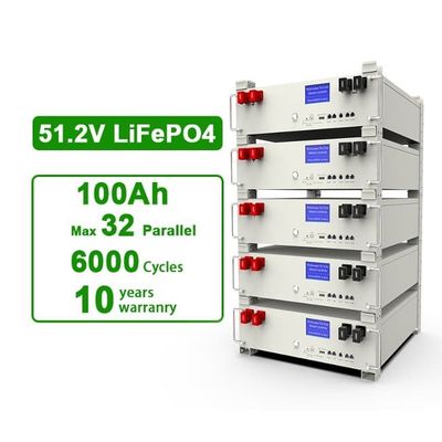 CE 5kwh Lifepo4 하이브리드 홈 에너지 저장 리?? 철 100Ah 배터리