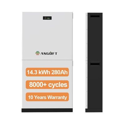 8000 사이클 태양 전지 LiFePO4 51.2V 280Ah 15Kwh 에너지 저장 배터리
