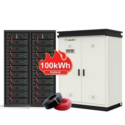 50KWH 100KWH 오프 그리드 고전압 산업용 상업용 에너지 저장 솔루션